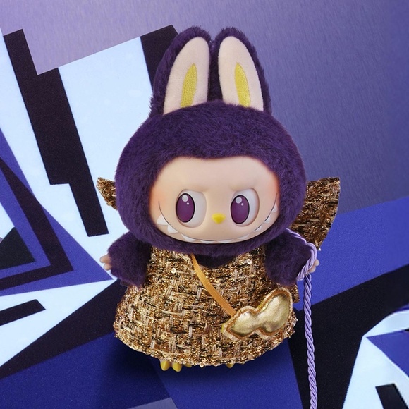 [NEW] POPMART LABUBU×PRONOUNCE WINGS OF FORTUNE Vinyl Plush Keychain Bag Charm - Picture 11 of 11